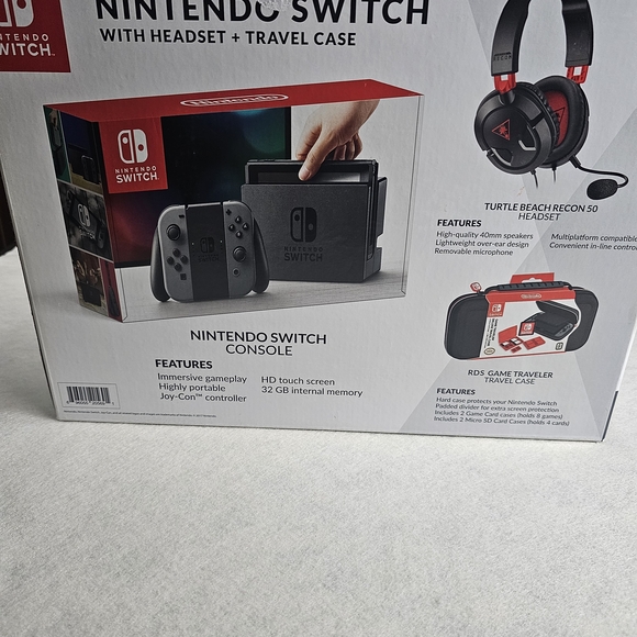 Nintendo Switch with Headset and Travel Case BOX ONLY - Picture 2 of 2